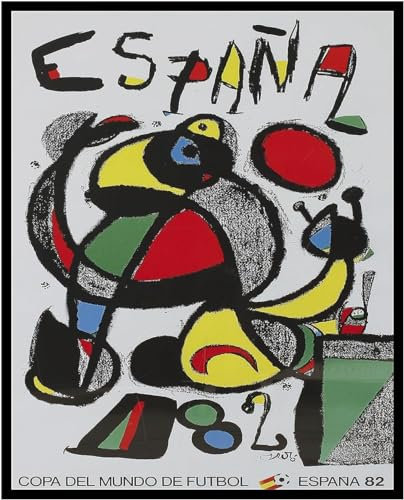 BBAUER Espagne 1982 Coupe du monde de football affiches vintage sport toile peinture abstraite mur art coupe du monde impressions pour la décoration intérieure photo 40x60 cm x 1 sans cadre