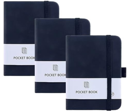Kleines A7 Notizbuch,Notizblock A7,Notizbuch Klein,A7 Kleines Notizbuch Tagebuch,A7 Pocket Notebook,Pocket Mini Notizblock Kleines Notizbuch mit Gummizugverschluss,3 Stück Notizbuch A7