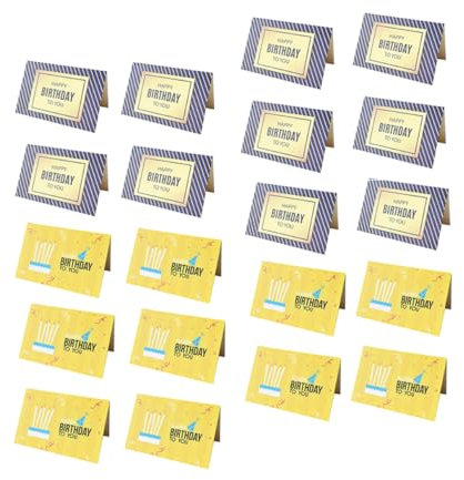 FUNOMOCYA 20st Geschäftliche Geburtstagskarte Geburtstagsgeschenk Beste Wünsche Karten Segenskarten Alles Zum Geburtstagskarten Alles Zum Geburtstag Postkarten Leere Karten Karton