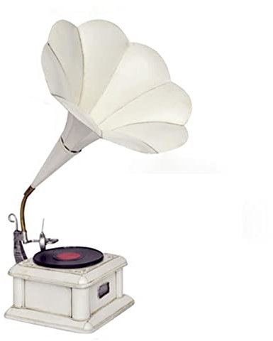 Gramophone Retro Vintage Vinyl Record Player Home Soft Decoration Photography Props Loudspeaker Model Ornaments MERYSELECT