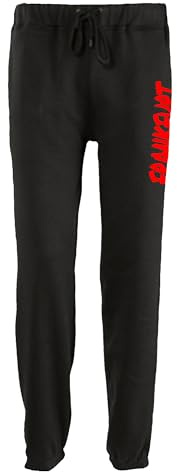 multifanshop Jogginghose - Frankfurt - Textmarker - Druck rot - Trainingshose Größe L schwarz