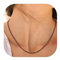 Suplight Gliederkette Schwarz Choker Kette Damen Collier Edelstahl Halsband 2mm Panzerkette dünne Rolokette ohne Anhänger, 78cm lang, Geschenk für Geburtstag