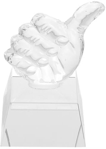 Happyyami Kristall Becher Daumenförmige Trophäe Dekorative Trophäe Modell Für Preiswettbewerbe Kindergarten Sport Trophäendekor Champions
