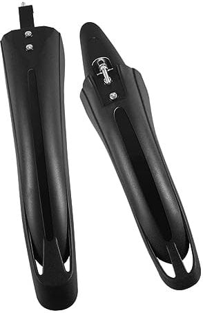 Happyyami 1satz Faltbare Mountainbike Schutzbleche Teiliges Verstellbar Und Langlebig Für Räder Leicht Zu Montieren Effektiver Spritzschutz Für Vorder Und Hinterrad