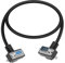 YANBORONSN 90 Gradi DB9 Maschio a Femmina 9 Pin Cavo di Prolunga, RS232 Cavo Seriale per l'Accesso ai Dati (50cm)