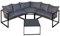 HTI living Terrassenmöbel Ecklounge Cirella Sitzgruppe Garten Eckbank Tisch