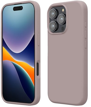 kwmobile Case Compatible with Apple iPhone 16 Pro Case - TPU Silicone Phone Cover with Soft Finish - Purple Cloud
