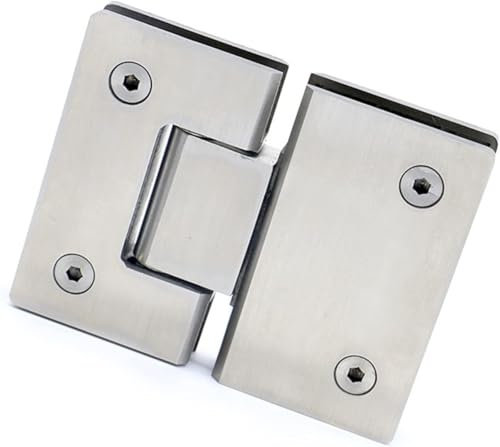 Cerniere per porte in vetro, Cerniera da 180 gradi, cerniera aperta for porta doccia in vetro a parete in acciaio inossidabile 304, adatta for bagno di famiglia, ferramenta for mobili