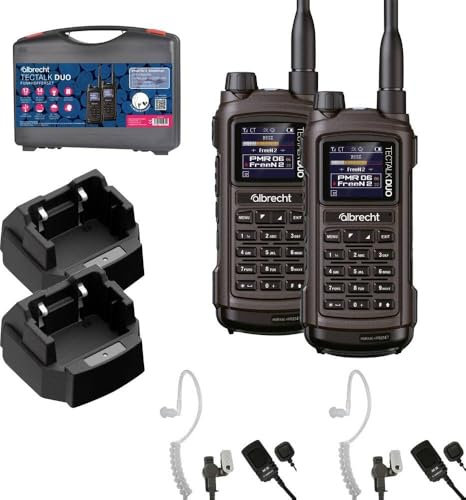 Albrecht 2er Kofferset Tectalk Duo, PMR446 + Freenet (1W) 29148.S1 PMR/Freenet-Handfunkgerät