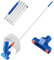 Aspirateur De Piscine, Kit De Nettoyage 150 Cm pour Jacuzzi avec Brosse Et Sac À Feuilles en Maille, Purificateur 3-en-1 pour Jardins d'eau (1 pièce)