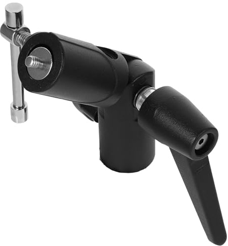 UTHCLO H-Type Flash Light Stand Bracket with Umbrella Swivel Holder Dual Mount for Off-Camera Tripod Photography Softbox Adapter Portable Metal Base