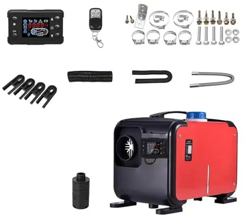 KWEZ Calentador Coche Calentador Diésel De Bajo Ruido, 12 V, 24 V, 5 KW, Calentador De Aire Estacionario para Camiones, Kits De Calefacción, Sistema De Calefacción. Calentador de Aire Diésel
