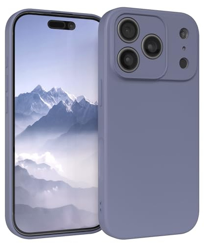 EAZY CASE - Silikonhülle für iPhone 17 Pro Hülle Silikon Case Blau weich stoßfeste Handyhülle Schutzhülle mit Kameraschutz Dünn Premium Schutz Cover TPU Phone Bumper in Eisblau Matt Matt