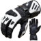 PROANTI Sommer City Motorradhandschuhe | Motorrad Handschuhe aus Nylon-Cordura und Leder | strapazierfähige Rindsleder-Innenfläche | optimale Passform | angenehmer Griff | Protektoren | Weiß,Größe XXL