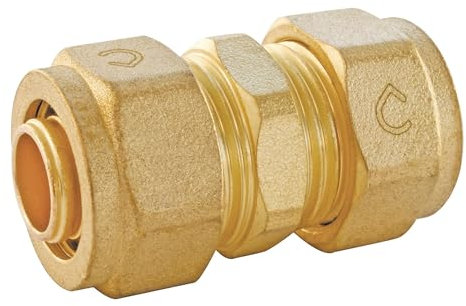 SOMATHERM FOR YOU, Raccord à compression manchon PER Ø12 - Installation facile et rapide - Normé ACS - Compatible avec tube PER - Pression max 10 bars - Température 5°C à 90°C