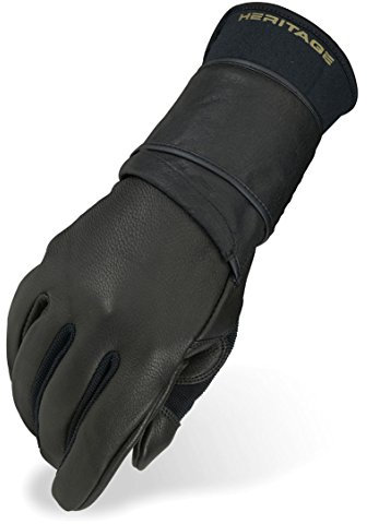 Heritage Pro 8.0 Bull Riding Glove (Left Hand Only)-Black-8