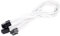 SilverStone SST-PP07-EPS8W - Cable Extensor enfundado 30cm EPS 8pines a EPS/ATX 4+4pines, Blanco