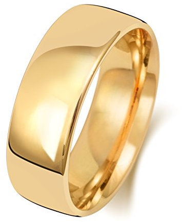 18 Karat (750) Gold 7mm Slight Court Form Herren/Damen - Trauring/Ehering/Hochzeitsring WJS1513318KY