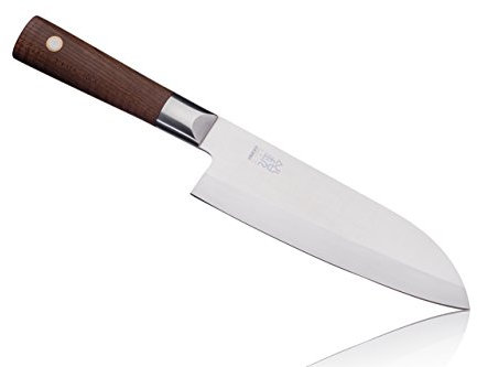 cuocoo Deba Kochmesser mit japanischem Schliff, 19 cm Klinge I Deba Knife/Hack- und Wiegemesser - mit Holzgriff zum Schneiden von Gemüse, Fleisch und Fisch