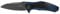 Kershaw Unisex – Erwachsene, Taschenmesser, Natrix Sub Framelock CF, Klinge: 8.3 cm, G10, Klappmesser, Extended Tang, Taschenclip, schwarz/blau, 11 cm, 7007CF