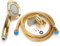 Pomme de douche avec ensemble de 1.5 m Flexible de douche et support de fixation Chrome universel Doré