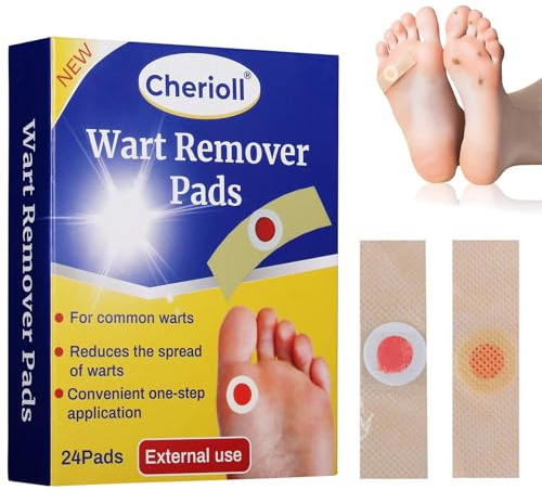 Wart Remover Pad, Wart Removal Plasters, 24 Pcs