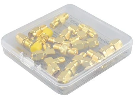 15 Type RF Adapter Kit SMA Plug Adapter Male to Female Converter with Box Case for WiFi Antenna Extension Cable Goggles Antenna Amateur Repeaters Radio FPV Drone