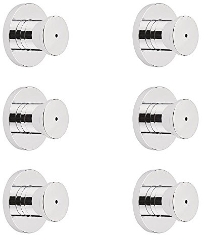 MILANO Front Fix Chrome Bathroom Shower Round Body Jet Pack of 6
