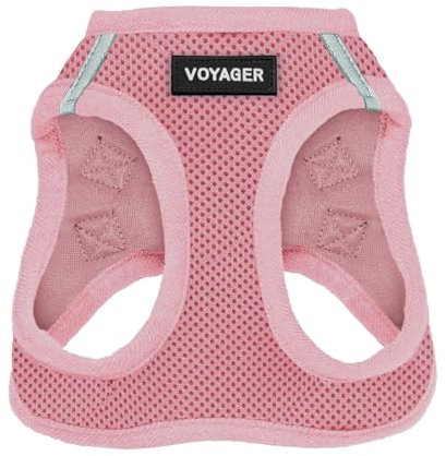 Voyager Step-In Air Hundegeschirr by Best Pet Supplies - All Weather Mesh Step in Vest Harness für kleine und mittlere Hunde, Rosa, size M - Brust 40- 45 cm