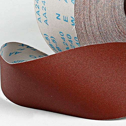 80/120/150/180/240/320/400/600 Körnung Holzbearbeitung polierte Mullrolle geschreddert Sandpapier 100mm Möbel Metall Schleifgewebe-100