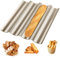 Homewit 4 Mulden Baguette-Backblech 38 x 32 x 3 cm Baguetteblech für 4 Baguettes, Mit Antihaftbeschichtung, Gleichmäßige Erhitzung und Gute Wärmeleitfähigkeit, Für Familie, Restaurant, Bäckerei usw