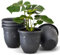 Plastard Übertopf 5er Set Durchmesser 30 cm Anthrazit Blumentopf für Innen und Außen aus Kunststoff Pflanztopf für Balkon Terrasse Pflanzkübel Kräutertopf