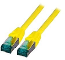 EFB-Elektronik - CAT. 6a Netzwerkkabel - 10 m LAN Kabel Ethernet Kabel Patchkabel - RJ45 Anschluss, S/FTP LSZH VC LED - gelb