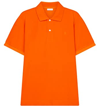 Seidensticker Herren Regular Fit Poloshirt Kurzarm Polo-Pullover, Orange, M EU