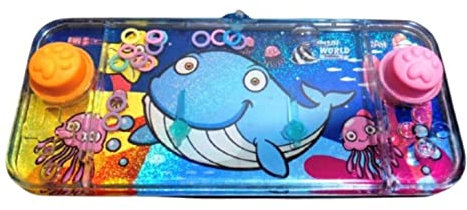 Makio Mini Wasserspiele, Ringwasserspiele für Mädchen und Jungen, Reisespiel Aguaplay. Water Geme. Aqua Play (Ballena)