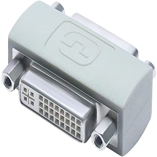DTech Coupleur DVI femelle vers femelle DVI-I vers DVI-I Adaptateur pour rallonger le câble de moniteur compatible avec moniteur d'ordinateur de bureau