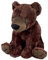 EcoBuddiez - Ours Brun de Deluxebase. Peluche format moyen douce fabriquée à partir de bouteilles en plastique recyclées. Cadeau écolo parfait pour les enfants et peluche mignonne pour les tout-petits