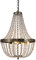 FIRVRE Lámpara colgante de cristal de 3 luces Lámpara de techo de bronce antiguo Loft de campo francés Iluminación colgante candelabro Lámpara de araña pequeña elegante para sala de estar dormitorio