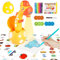 MOMSIV Projecteur de Drawing pour Enfants, éducatif Portable Trace and Draw Projector Painting Toy Playset with Colorful 72 Patins, 12 marqueurs et Un Livre d'art pour Les garçons et Filles, Jaunes