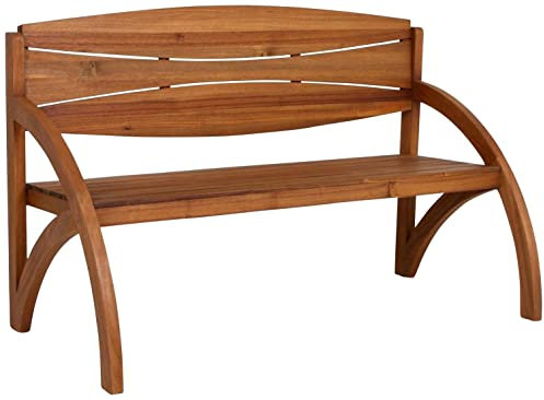 möbelando Gartenbank Hadia aus Akazie in holzfarben. Abmessungen (BxHxT) 140x90x66 cm