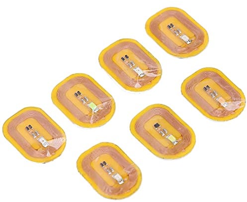 7st NFC Intelligent Lighting Nail Sticker, 7 Selbstklebend NFC-nagelkunst-aufkleber mit Aufbewahrungsbox für Zutrittskontrollkarte, Buskarte, Handy