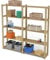 Lenmar Serie B Holzregal, Kiefer, Holz, Hellbeige, B-02 170 x170 x 30 cm, 5 Böden, Bücherregal, Holzregal, Standregal, Wandregal, Regal mit 5 Böden, Büroregal, für Wohnzimmer, Lagerregal