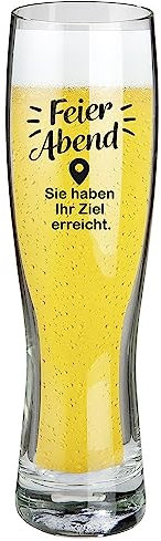 GILDE Weizenbierglas Feierabend 500ml 46754