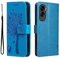 PEIYE Cover Pelle per Honor 90 Lite, Portafoglio PU Pelle Slot Schede, Custodia Cavalletto Stile Libro Chiusura Magnetica, Flip Case -Blu