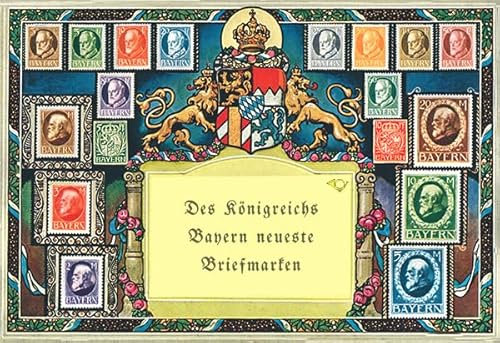 Biller Antik Postkarte AK Ansichtskarte Königreich Bayern Ludwig III. 1910 Marke 10er Set