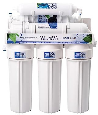 6 Stufen Umkehrosmoseanlage Wasserfilter, mit Ersatz Set, 75, Tank, 75 GPD