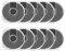 Xingsiyue 10pcs Replacement Umd Game Discs Shell Clear Storage Case Compatible with Sony PSP 1000/PSP 2000/PSP 3000 UMD