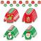 20 Stück Weihnachtsbaum Anhänger Weihnachtsanhänger,Mini Baumschmuck Geschenkanhänger Papier Weihnachten Deko,Pullover für Schilder, Geschenkanhänger, Weihnachten, Zuhause,