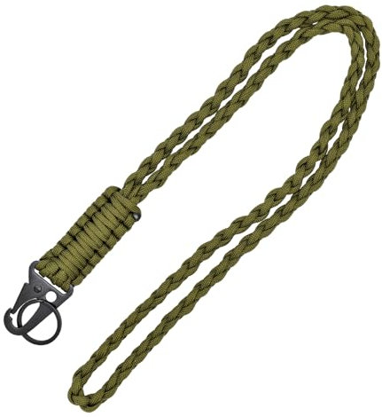 PAITOK Robuster Paracord-Schlüsselband für Männer und Frauen, geflochtenes farbenfrohes Nackenband für Schlüssel, Ausweiskarte, Abzeichenhalter, Kamera und Outdoor-Aktivitäten