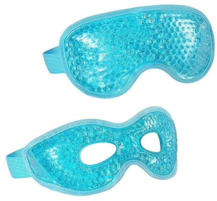 2St heiße und kalte Augenmaske migräne migrämü eye pad migraine eye massage black eye augenklappen lidschatten heiße und kalte Kompresse Eisbeutel Gesichtsmaske Augenbinde Gel PVC